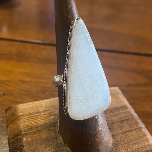 Etsy Jewelry - ETSY Selenite Sterling Silver Ring, Size 8, New